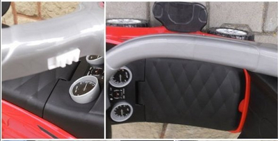 Makinë lodër ride on R-Sport J4 PUSHER, me dorezë prindi, muzikë dhe borie, e kuqe