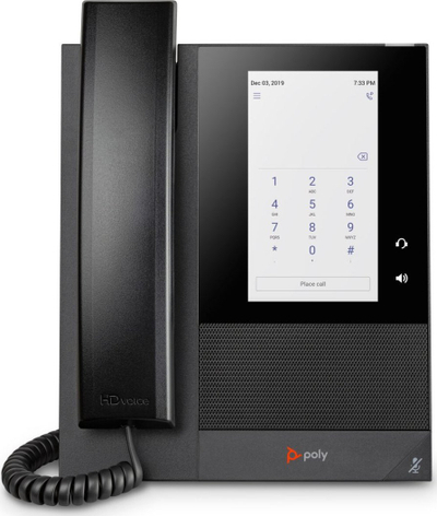 Telefon biznesi HP Poly CCX 400, me prekje, zë HD, i zi