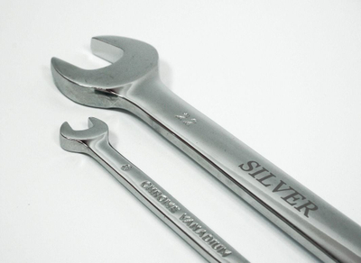 Set çelësash me raglo Silver SK-008-01, 8 copë, 8-22mm, argjendtë