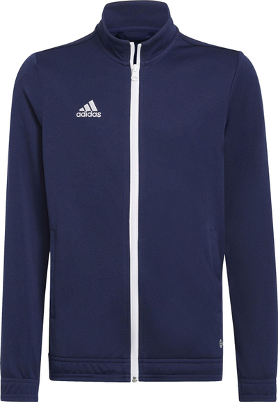 Bluzë treningu Adidas Entrada 22 Track Jr H57530, për kalamaj, me zinxhir gjithëpërgjt, blu navy