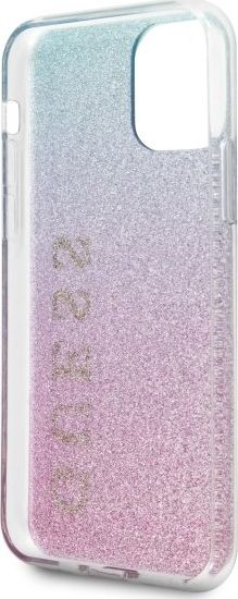 Mbeshtjellës telefoni Guess Glitter Gradient për iPhone 11 Pro Max, TPU, rozë blu
