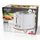 Toaster Adler AD 3225 me raft për bulkë, i bardhë