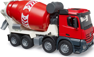 Kamion betoni lodër Bruder Mercedes-Benz Arocs 03655, shkallë 1/16, bojë blu