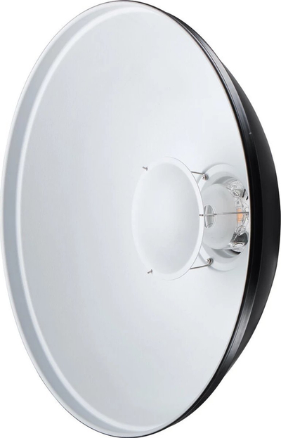 Beauty dish Jinbei Radar QZ-50, 50cm, me difuzor, i argjendt
