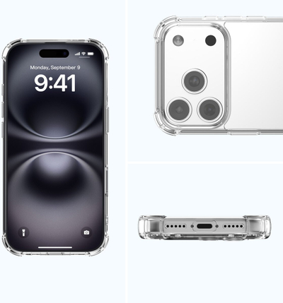 Kapak 4smarts Hybrid Case Ibiza për iPhone 17 Pro, MagSafe, transparent