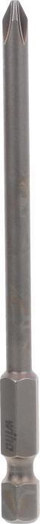 Bit profesional Wiha PH1, 1/4\", 90 mm, gri
