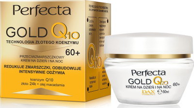Krem fytyre Perfecta Gold Q10 60+, kundra rrudhave, 50 ml