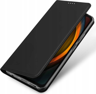 Kapak telefoni Dux Ducis Skin Pro për Samsung Galaxy XCover 7, me kapak palosje dhe xhep kartash, i zi