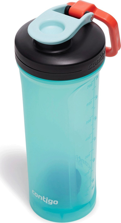 Shaker proteinash Contigo Shake&amp;Go 2.0, 820ml, me topth miksues, pa BPA, i tejdukshëm