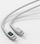 Kabllo USB‑C 4smarts 458163, 1.5 m, me ekran LED, e bardhë