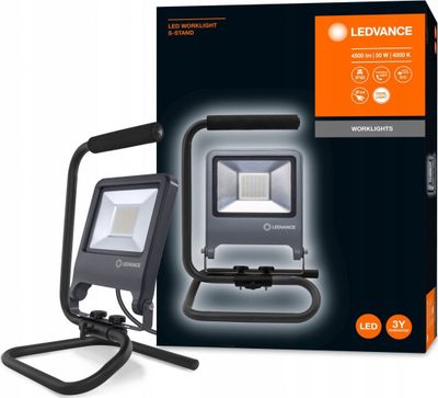 Prozhektor pune LED LEDVANCE Worklight S-Stand, 50W, IP65, gri