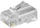 Konektor RJ45 Lanview për kabllo të sheshtë, set 8 copë, transparent