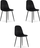 Karrige ergonomike Velrov Elegant X3, set me 3 copë, e zezë