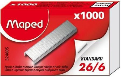 Kapëse për stapler Maped 26/6, 1000 copë
