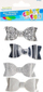 Fjongo dekorative vetëngjitëse Craft with Fun, 6.5cm, set 4 copë, shumëngjyrëshe