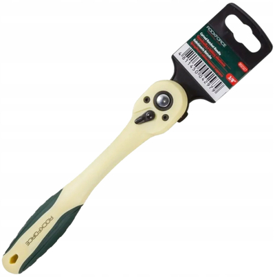 Çelës rakete ROCKFORCE Bent Ratchet 3/8", 200mm, 72 dhëmbë, kundra ndryshkut