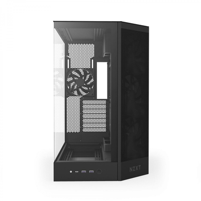 Kuti kompjutri NZXT H9 Flow 2025, mid tower, xham i temperum, e bardhë