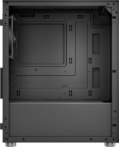 Kasa PC Aerocool CS-111-G-BK-v1 Mini Tower, xham i temperuar, e zezë