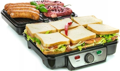 Grill elektrik First Austria 5343-2, 1800W, i palosshëm, INOX