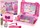 Set manikyri për fëmijë, valixhe lodër, thonj artificialë, stickers, rozë