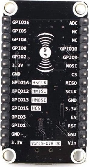 Plakë zhvillimi NodeMCU ESP8266 V2, WiFi, CP2102, e zezë