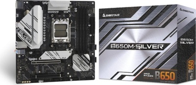 Pllakë amë Biostar B650M-SILVER, AMD B650, DDR5, mATX