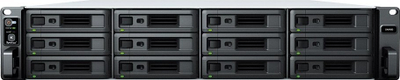 Server NAS Synology SA6400, 12 vende disqesh, 32GB RAM, për montim në raft