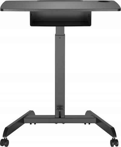 Tavolinë pune Maclean MC-903B, workstation me rregullim lartësie, e zezë