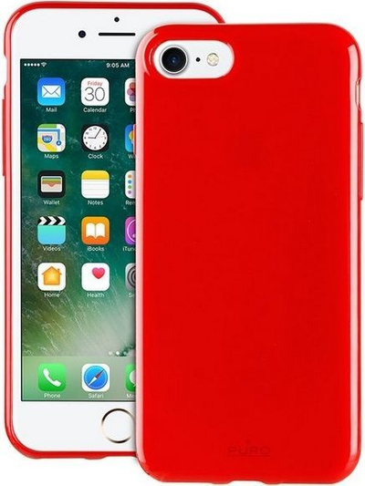 Set Puro Sunny Kit, mbrojtëse për iPhone 7/8+ dhe syze, të kuqe