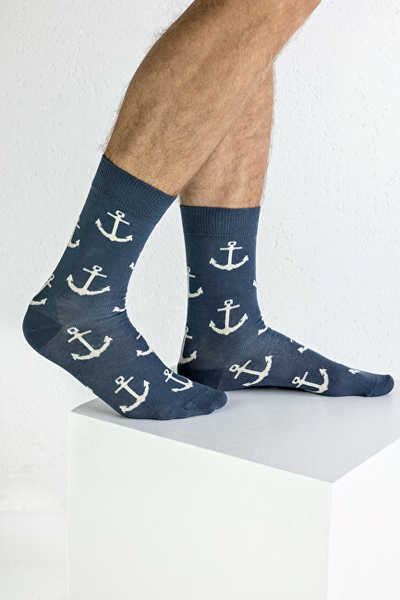 Çorape për meshkuj Funky Steps 3 PACK, 40-46, të kaltra