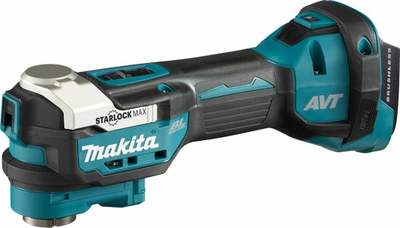 Multivegël osciluese Makita DTM52Z, pa kabllo 18V, 20000 OPM, zi blu argjendtë