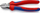 Gërshërë prerëse anësore Knipex 70 02 160, 160mm, doreza dy komponentëshe, e kuqe blu