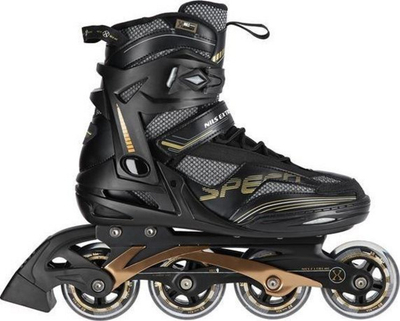 Rrota inline Nils Extreme NA2150, nr. 42, kushineta ABEC9, të zeza me ari