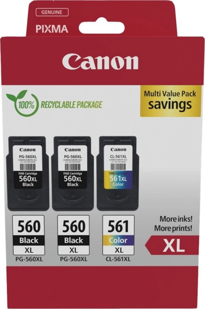 Set kartrixhë boje Canon PG-560XLx2 CL-561XL, multi, për PIXMA TS535 TS745