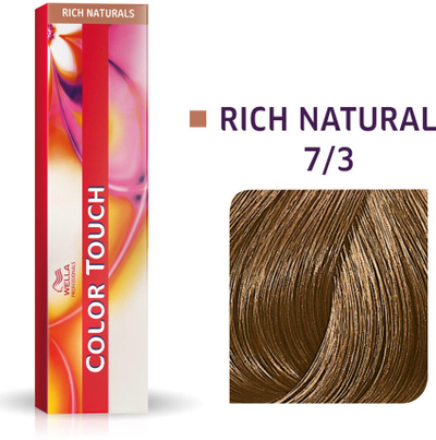 Bojë flokësh Wella Color Touch 7/3, bjonde mesatare e artë, demi-permanente