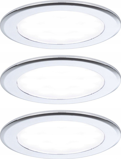 Set spote për mobilje Paulmann 931.23, 3x2.5W LED, 4000K, krom