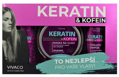 Set kozmetik për flokë Vivapharm Keratin and Caffeine