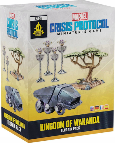 Aksesor loje tavoline Asmodee Marvel Crisis Protocol Kingdom of Wakanda Terrain Pack, zgjerim terreni, mbi 14 vjeç, shumëngjyrësh