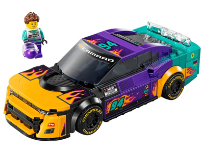 Lodër ndërtuese LEGO Speed Champions NASCAR Next Gen Chevrolet Camaro ZL1 76935, model makine garash, me minifigurinë shofer