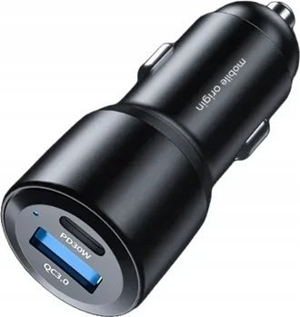 Karikues makine Mobile Origin Car Charger, 60W, me USB‑C edhe USB‑A, i zi