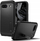 Mbulesë telefoni Spigen Tough Armor për Google Pixel 8a, me këmbë mbështetëse, e zezë