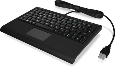 Tастатура KeySonic ACK-3410, USB, германски QWERTZ распоред, црна
