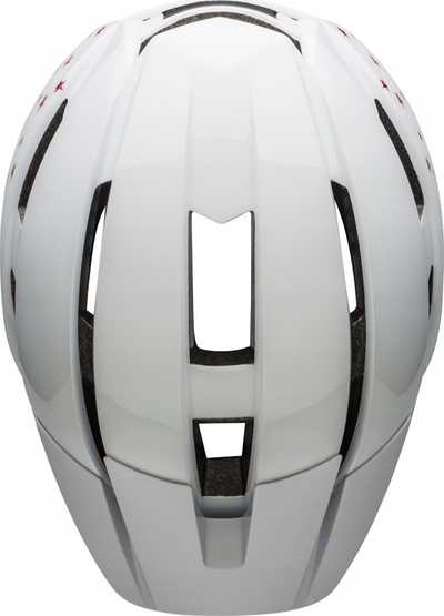 Helmë për kalamaj Bell Sidetrack II MIPS, unisex 50-57 cm, e bardhë me yje
