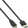 Kabllo HDMI Mini InLine 17555C, 0.5m, video 4K, e zezë