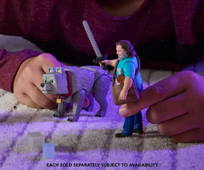 Figurë loje Mattel Minecraft Cinematic Figures, e lëvizshme, me aksesor, shumëngjyrshe