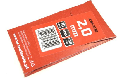 Maje cilindrike për turjelë AWTools HSS, 2mm, 10 copë