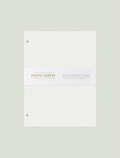 Letër fotografike Printworks Photo Sheets, 230g/m², set me 10 fletë, e bardhë