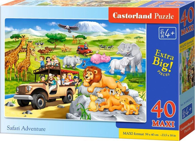 Puzzle Castorland - Safari Adventure CASTOR, 40 elemente