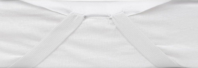 Mbrojtëse dysheku Jersey Ecocell, 120x200 cm, e ajrosshme, e bardhë