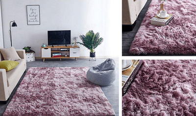 Tapet Strado Ombre Shaggy, 160x230 cm, push i gjatë, vjollcë rozë